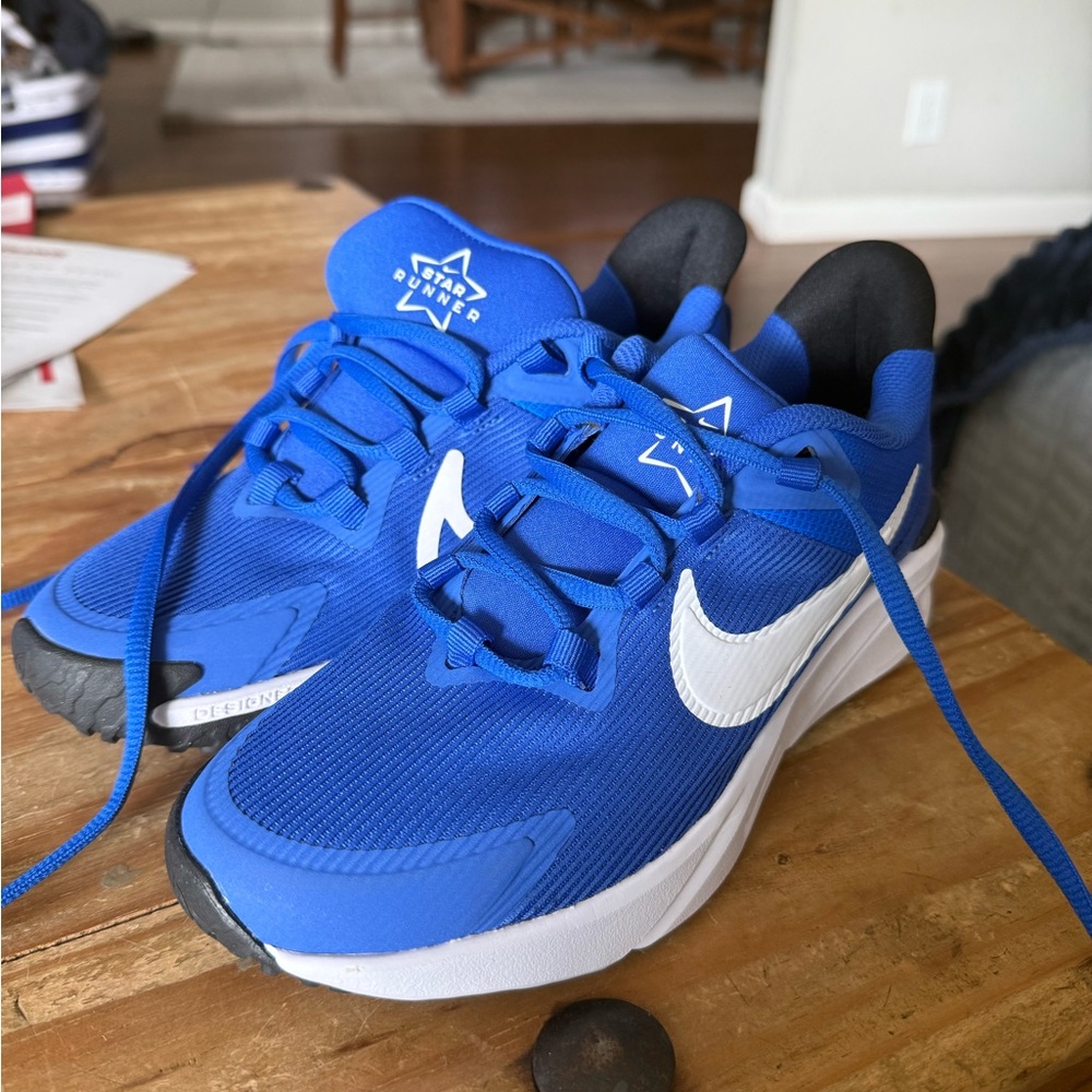 Nike Kids Royal Blue Sneakers with White Accents